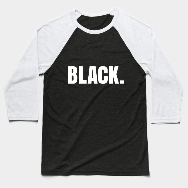 Black, Baseball T-Shirt by UrbanLifeApparel